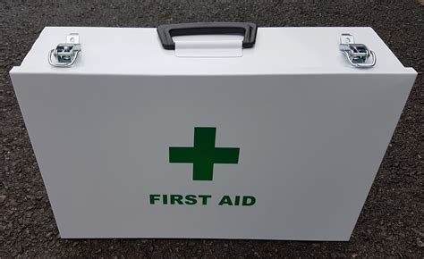 10 person first aid steel box|Amazon.com: Metal First Aid Kit Box.